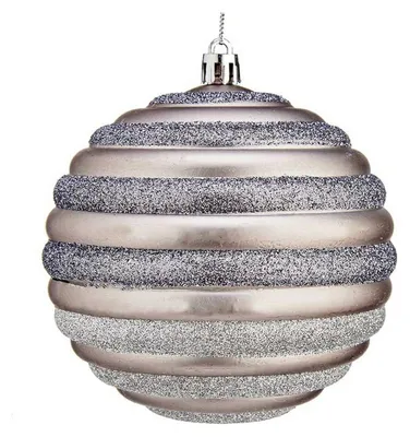 Weihnachtskugeln, mehrfarbig, Kunststoff, 10x10x2 cm, 1 Stück
