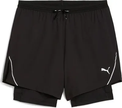 Image de Puma M RUN ULTRAWEAVE 2IN1 5' SHORT - noir, Taille:S