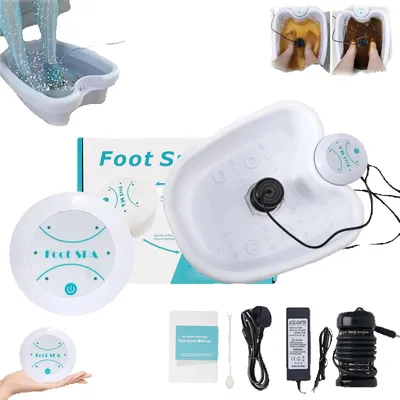 Produktbild von Ionisches Detox Fußbad - Elektrischer Fußspa Massager - Tiefenreinigung - Vibrationsmassage - Mit Wanne - Netzbetrieben