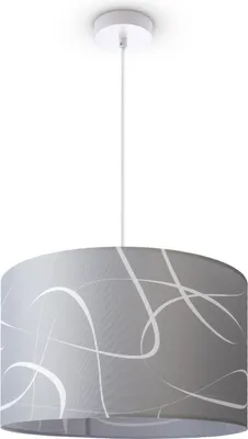 Produktbild von Deckenlampe Wohnzimmer Pendelleuchte Esstisch Lampenschirm Stoff Modern Abstrakt
