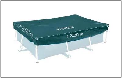 Produktbild von Intex Rectangular Pool Cover - Poolabdeckplane - 300 x 200 cm - Für Rectangular Frame Pool