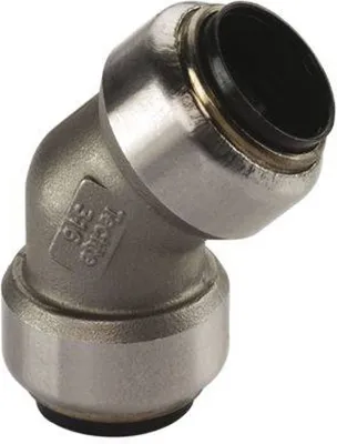 Produktbild von Edelstahl Steckfitting Tectite Bogen 45° 28 mm innen-innen lösbar DVGW