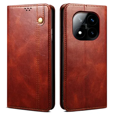 Obrázek produktu pro Pouzdro pro Xiaomi Redmi Note 14 Pro 5G kožené flip pouzdro peněženka s funkcí stojánku červené