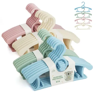 Immagine prodotto di Solidchoice - Set di 24 grucce impilabili per abbigliamento per bambini, ideali per l'armadio