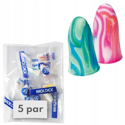 Immagine prodotto di Moldex SparkPlugs 7800: tappi auricolari per dormire, confezione da 5 paia