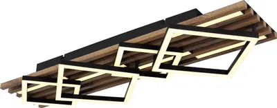 Produktbild von Globo Lighting Deckenleuchte Metall schwarz matt, LED