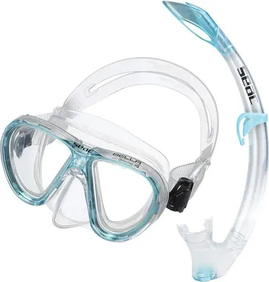 Produktbild von Seacsub Bis Bella Schnorchelset Durchsichtig,Blau Durchsichtig,Blau One Size