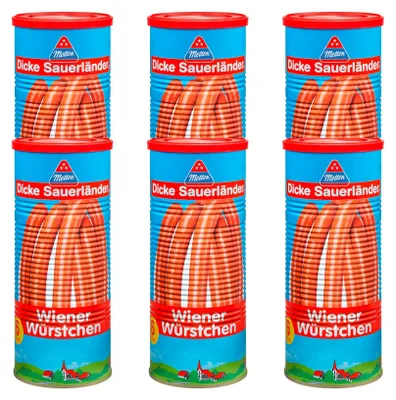 Produktbild von Metten Dicke Sauerländer - Wiener Würstchen (6x6x55g) 1,98kg