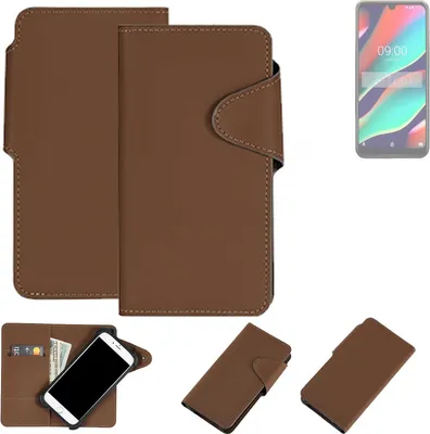 Produktbild von K-S-Trade Schutzhülle Klapphülle Kunstleder für Wiko View 3 braun Handy Hülle Wallet Case