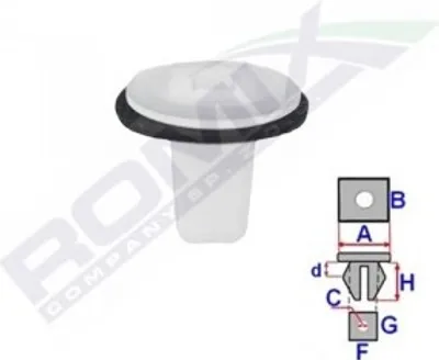 Produktbild von 10x ROMIX C70306 Clip an Hauptscheinwerfer