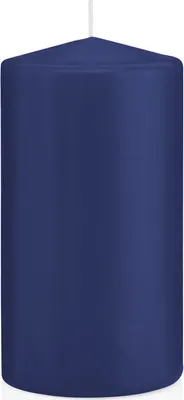 Produktbild von Wiedemann Stumpenkerzen Dunkelblau 150 x Ø 78 mm, 8 Stück