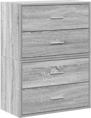 Zdjęcie produktu dla vidaXL Szafki z 4 szufladami, 2 sztuki, kolor: Sonoma, wymiary: 60 x 31 x 40 cm