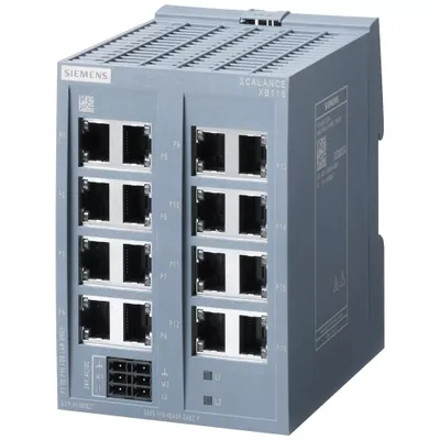 Obrázok produktu pre Siemens 6GK51160BA002AB2 6GK5116-0BA00-2AB2 Industrial Ethernet Switch, Nespravované
