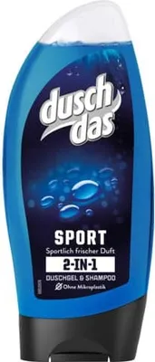 Obrázek produktu pro Duschdas 2 v 1 sportovní sprchový gel a šampon se svěží vůní 250 ml