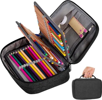 Produktbild von onehous Große Federmäppchen, Mäppchen 72 Slots Mäppchen Portable Federmappe Organizer Schule Bleistifte Organizer, Große Kapazität