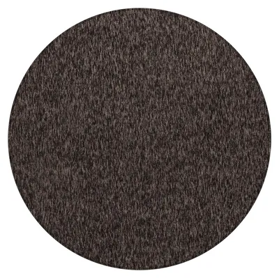 Produktbild von Kurzflor Teppich Neva rund, Farbe: Braun, Größe:160 cm rund