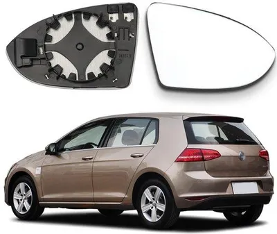 Produktbild von Heizbarer Konvexspiegel Links für Golf 7, Klar, Asphärisch