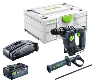 Produktbild von Festool BHC 18-Basic Akku Bohrhammer 18 V 1,8 J SDS Plus Brushless + 1x Akku 8,0 Ah + Schnellladegerät + Systainer