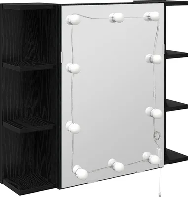 Obrázek produktu pro vidaXL Zrcadlová skříňka s policí vzhled černého dubu 70 x 16,5 x 60 cm