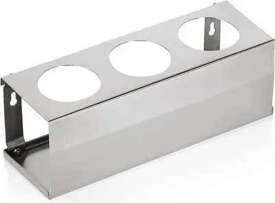 Produktbild von 6x Quetschflaschenhalter für 3 Flaschen, 32,5 x 11 x 12 cm, Chromnickelstahl