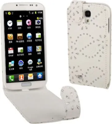 Produktbild von Schutzhülle Case für Handy Samsung Galaxy s4 i9500 Strass Weiss