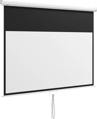 Produktbild von Beamer-Leinwand 172 x 96 cm Manuell Projektionsleinwand, Rollleinwand für 4K, HD, Filmleinwand für Heimkino und Präsentation Weiß