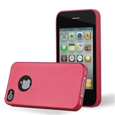 Zdjęcie produktu dla Cadorabo DE-103952, Apple, Apple iPhone 4 / 4S, Czerwony