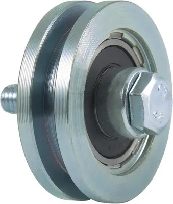 Produktbild von 50-mm-Scheibe mit Vierkantnut und 1 Kugellager
