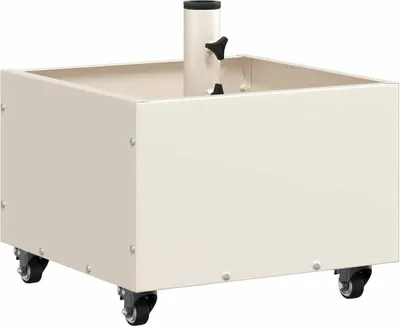 Obrázok produktu pre vidaXL Stojan na slnečník Biely 45 x 45 x 45 cm Oceľ