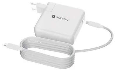 Produktbild von Siltcon® USB-C Ladegerät 96W – USB-C Laptop-Netzteil – geeignet für MacBook, Samsung, Lenovo, Dell, HP, Tablets & Smartphones – 15W bis 96W – inkl. 2m Kabel