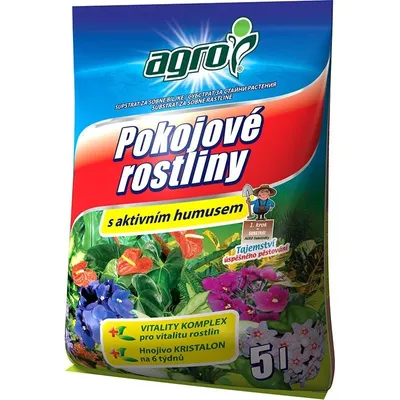 Produktbild von AGRO CS a.s. AGRO Substrát pre izbové rastliny 5l s aktívnym humusom