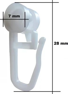 Produktbild von rewagi® 100 Faltenlegrollen Rollringe Gardinenröllchen Ø 7 mm - Laufnut 4 mm