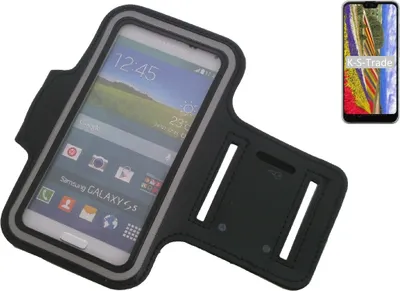 Produktbild von Kompatibel mit Kyocera GRATINA KYV48 Neopren Jogging Armband Sportarmband Oberarmband schwarz kompatibel mit Kyocera GRATINA KYV48 mit Reflektor