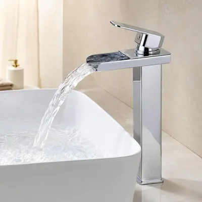 Produktbild von Waschtischarmatur Wasserfall Einhandmischer Messing 260 mm Chrom