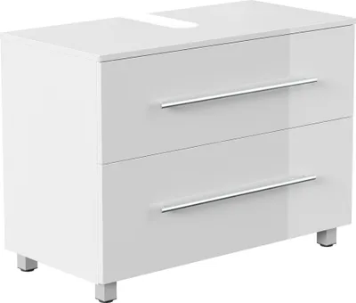 Produktbild von Badmöbel Waschbeckenunterschrank "Mondial" weiß Hochglanz 85 cm