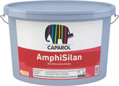Produktbild von Caparol AmphiSilan Siliconharzfarbe für außen, weiß, 12,5l