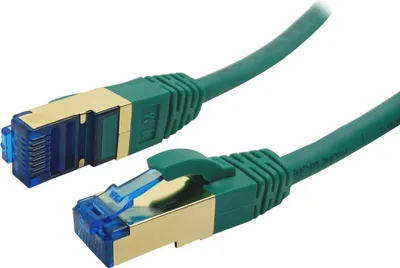 Produktbild von ProfiPatch LAN Kabel Cat7 S/FTP RJ45 Premium Patchkabel 10GB 600MHz LSZH Ethernet Netzwerkkabel grün 3m
