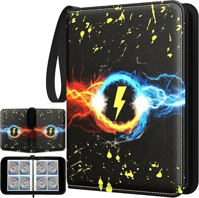 Produktbild von Sammelalbum, Sammelkarten Album 4 Tasche, 50 Seiten 400 Karten, Kompatibel Diverse Karten