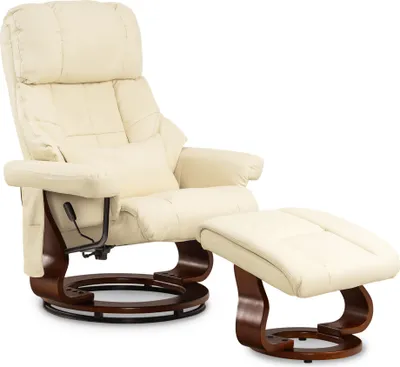 Produktbild von MCombo Relaxsessel Fernsehsessel 360° drehbar Massagesessel mit Fußhocker 9068