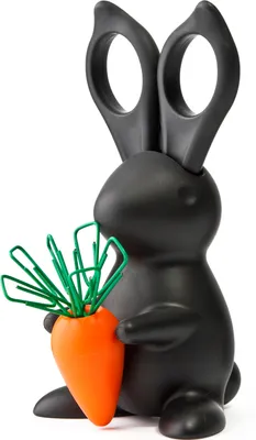 Produktbild von Büroklammerhalter + Schere Desk Bunny Schreibtisch-Set Hase ca. 7,2x13,8x8,8 cm