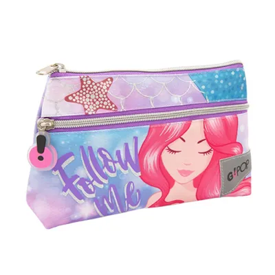 Produktbild von GOPOP Giochi Preziosi Mermaid School Maxi-Federmäppchen mit 2 Reißverschlüssen