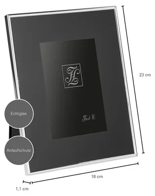 Produktbild von SORA Bilderrahmen 10x15 cm - Glas/ Metall - schwarz/ silber