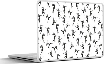 Produktbild von MuchoWow® Laptop Aufkleber Sticker Cover Mädchen - Tanz - Muster - Mädchen - Kinder - Kinder 40x30 cm - Laptop Dekoration - Selbstklebend