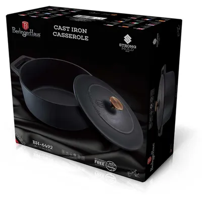 Image de Berlinger Haus Cocotte en Fonte BH-6492 24cm Noir