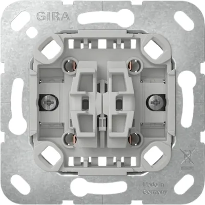 The back of a Gira light switch mechanism.