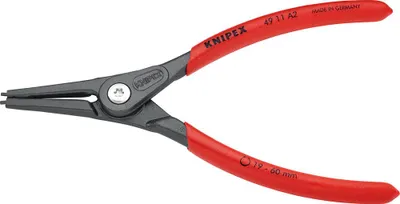 Imagen del producto de Alicate para anillos de sujeción externos, recto, Ø 3-10 mm, Knipex
