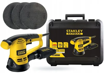 Produktbild von Stanley FME440K, Tellerschleifer, Schwarz, Gelb, 4000 RPM, 12000 RPM, AC, 480 W
