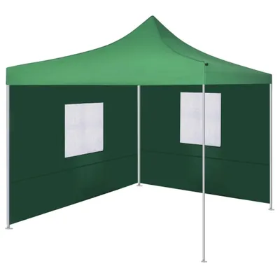 Immagine prodotto di Vidaxl -Faltzelt mit 2 Wänden 3x3 m grün