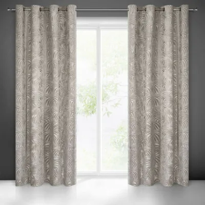 Produktbild von Vorhang LIVIA beige 140x250 cm  Ösen Ösenvorhang