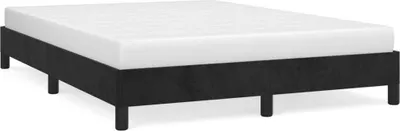 Produktbild von Bettgestell ohne Matratze Schwarz 140x190 cm Samt